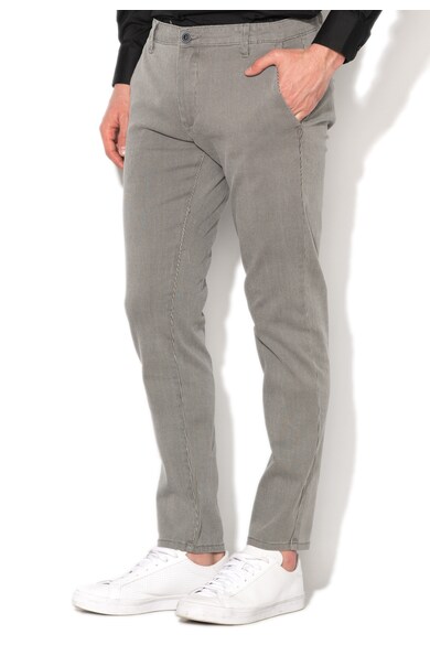 Zee Lane Denim Pantaloni chino in dungi Barbati