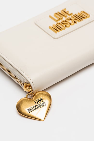 Love Moschino Műbőr pénztárca logórátéttel női