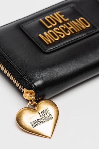 Love Moschino Műbőr pénztárca fémlogós rátéttel női