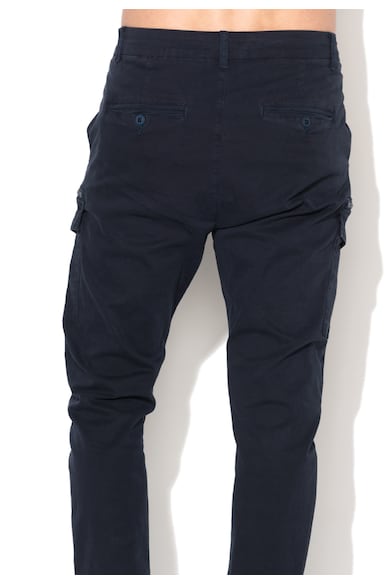 Zee Lane Denim Pantaloni cargo bleumarin inchis Barbati