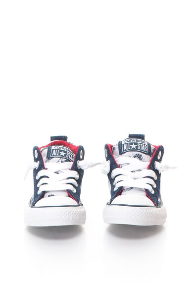 Converse Junior Szürke & Kék Cipő Trópusi Mintával Lány