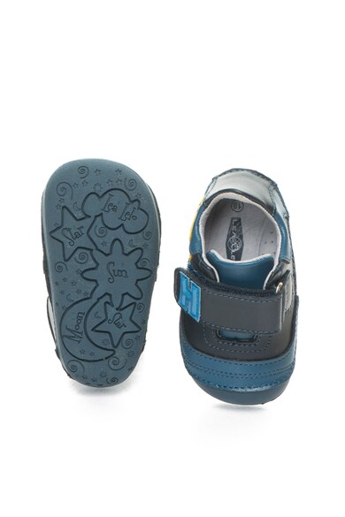 Lea Lelo Pantofi bleumarin inchis de piele cu velcro Fete