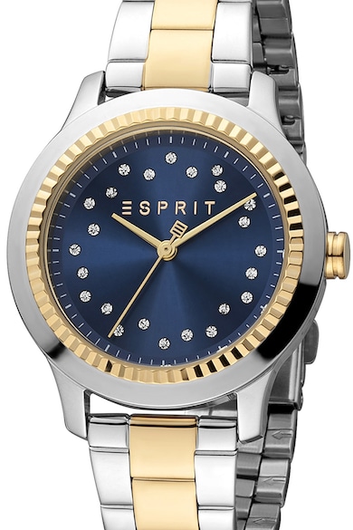 Esprit Двуцветен часовник с кристали Жени