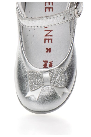 Zee Lane Pantofi Mary Jane argintii de piele cu funda Fete