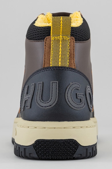 HUGO Sneaker bőrrészletekkel férfi