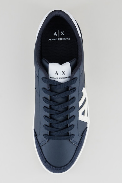 ARMANI EXCHANGE Спортни обувки от еко кожа с контрастно лого Мъже