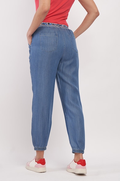 Timeout Pantaloni jogger de denim cu talie inalta Femei