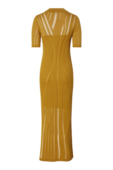 CALVIN KLEIN Плетена рокля с модал и къси ръкави Жени