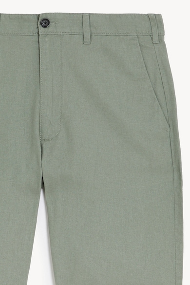 Marks & Spencer Къс панталон с лен с джобове встрани Мъже