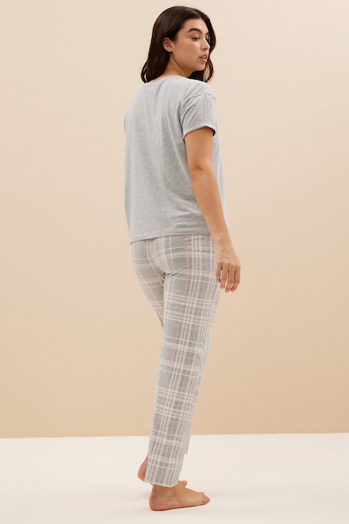 Marks & Spencer Пижама на каре с овално деколте Жени