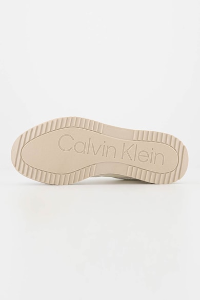 CALVIN KLEIN Кожени спортни обувки с текстил Мъже