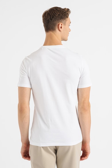 GUESS Tricou slim fit cu decolteu la baza gatului Barbati