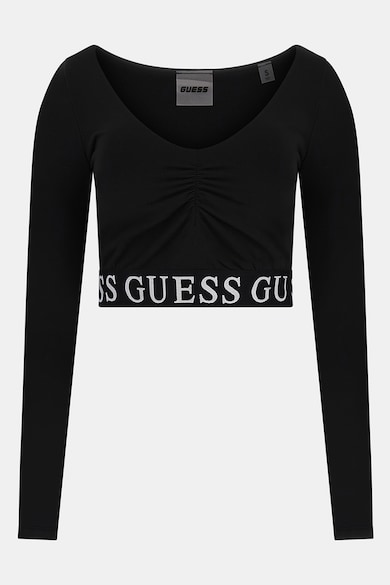 GUESS Къса фитнес блуза с лого Жени