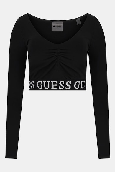 GUESS Bluza crop cu banda logo pentru fitness Femei