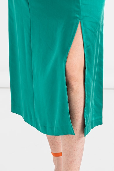 United Colors of Benetton Сатинирана рокля с шлиц Жени