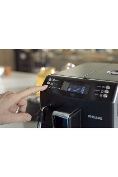 Philips Espressor automat  EP3510/00, 15 bari, 1.8 l, sistem AquaClean, Sistem spumare a laptelui, 5 setari intensitate, optiune cafea macinata, Negru Femei