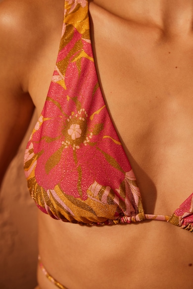 Penti Trópusi mintás fényes hatású fürdőruhafelső női