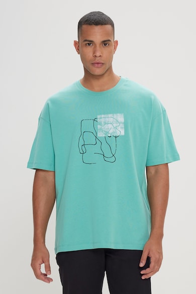 AC&Co Памучна тениска с щампа Мъже
