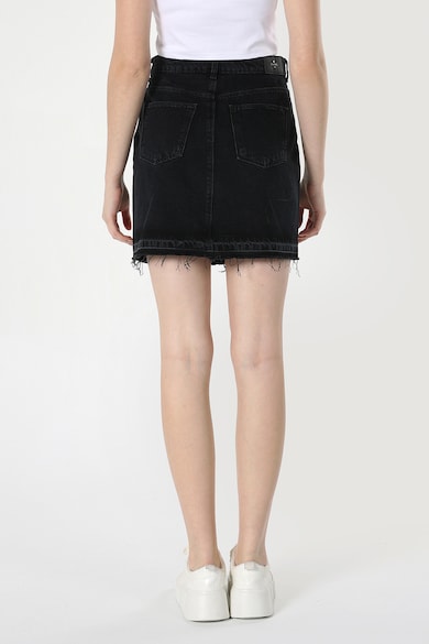 COLIN'S Къса дънкова пола с незавършен подгъв Жени