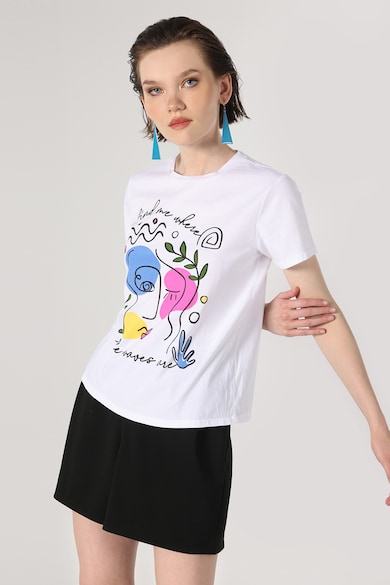 COLIN'S Памучна тениска с щампа Жени