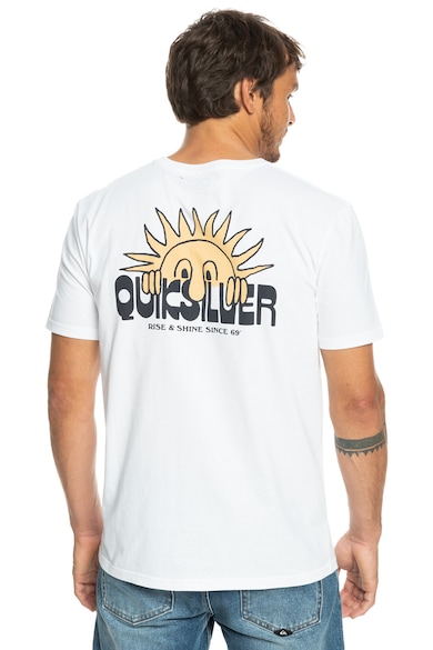 QUIKSILVER Памучна тениска Riseshine с лого Мъже