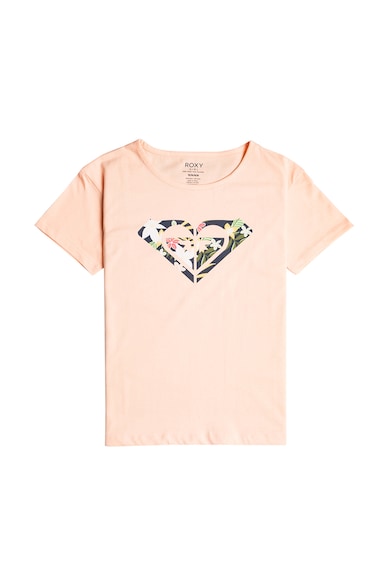 Tricou de bumbac organic cu imprimeu grafic Day And Night - Piersica