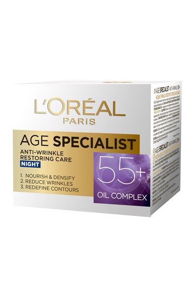 L'Oreal Paris Crema antirid pentru fata  Age Specialist 55+ de noapte, 50 ml Femei