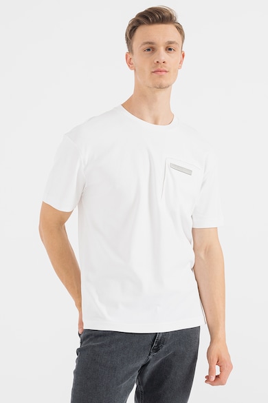 CALVIN KLEIN Тениска от органичен памук с джоб Мъже