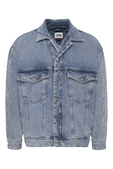 Tommy Jeans Oversized Logo Sleeve Denim Jacket