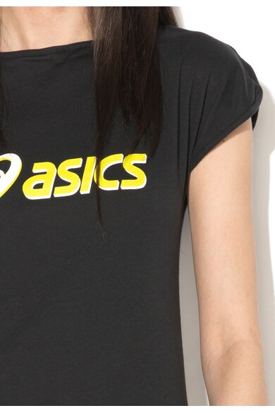 Asics Tricou sport negru cu imprimeu Femei