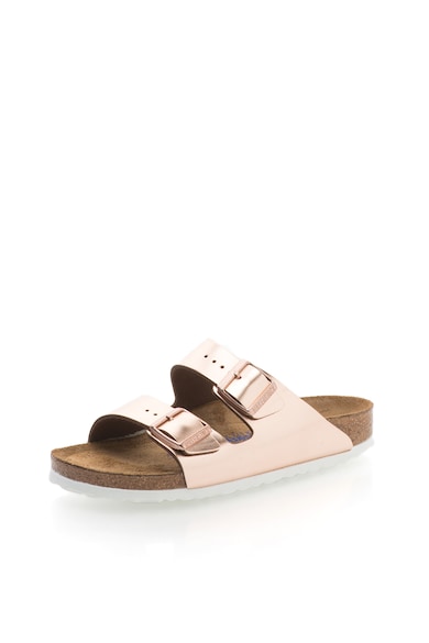 Birkenstock Papuci auriu rose de piele Arizona Femei