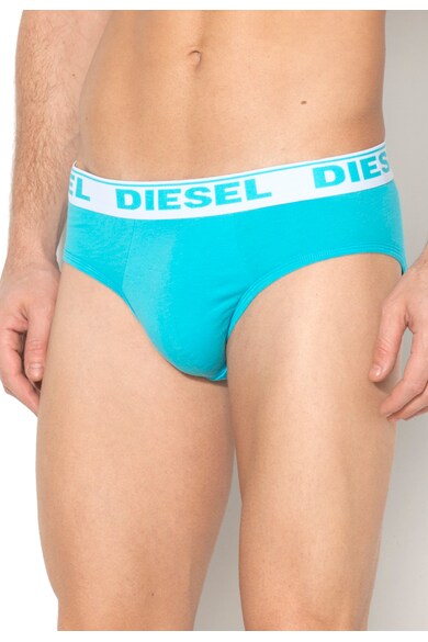 Diesel Set de chiloti bleumarin cu rosu - 3 perechi Barbati