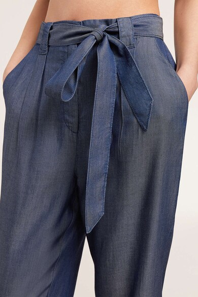 Motivi Pantaloni drepti de lyocell cu cordon in talie Femei