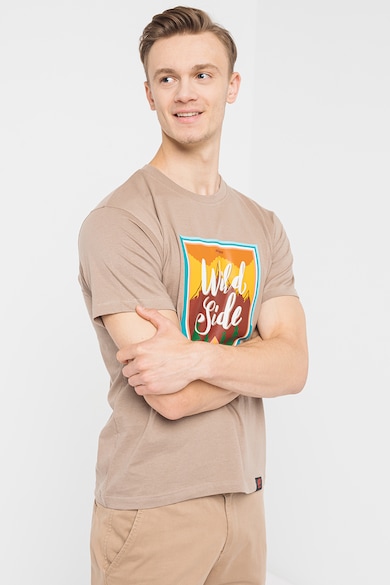 Pegas Тениска с овално деколте и щампа Мъже