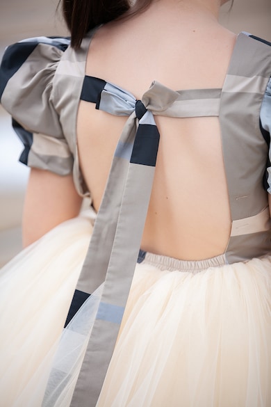 EMMA concept wear Bővülő fazonú ruha tüllrészletekkel Lány