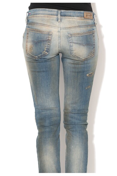 Diesel Blugi skinny albastri cu aspect uzat Grupee Femei