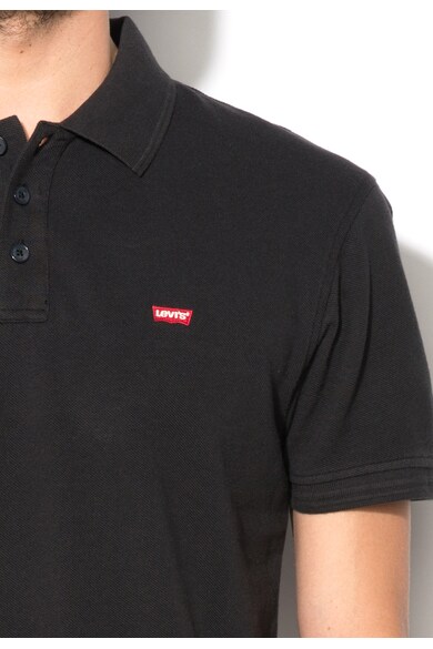 Levi's Tricou polo negru cu logo Barbati