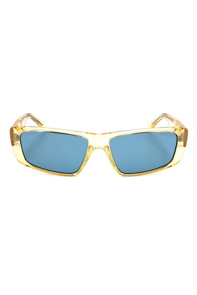 GUESS Унисекс правоъгълни слънчеви очила с плътен цвят Жени