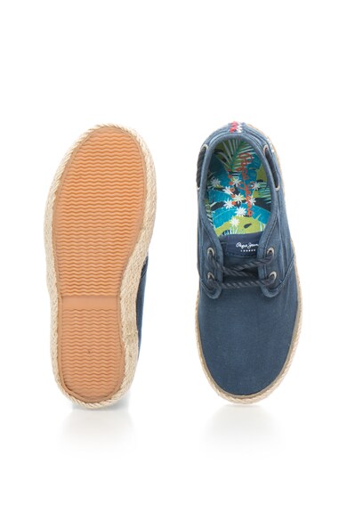 Pepe Jeans London Espadrile bleumarin cu siret Frank Fete