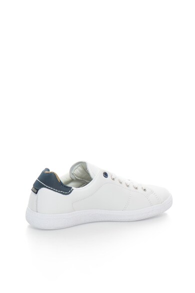 Pepe Jeans London Pantofi sport alb cu bleumarin de piele Murray Fete
