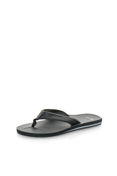 QUIKSILVER Papuci flip-flop negri cu model reptila Carver Barbati