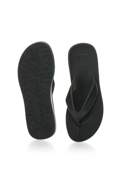 QUIKSILVER Papuci flip-flop negri cu model reptila Carver Barbati