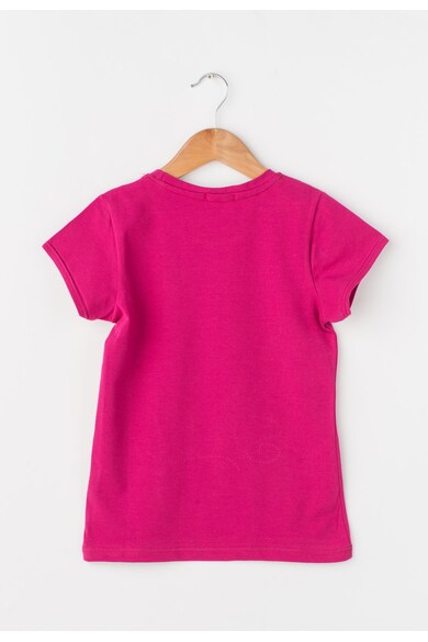 Zee Lane Kids Tricou fucsia cu imprimeu frontal stralucitor Fete