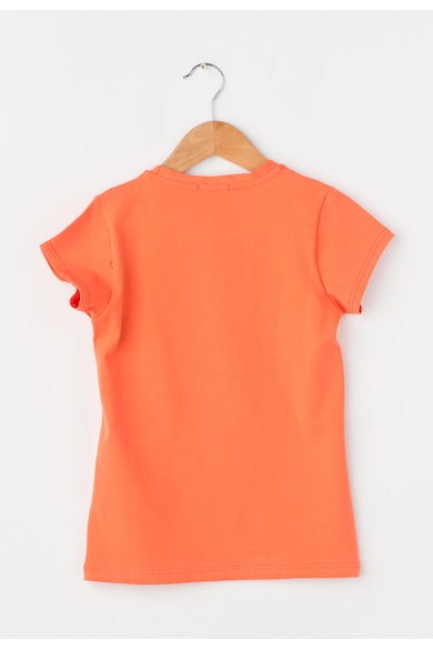 Zee Lane Kids Tricou oranj mandarina cu imprimeu frontal stralucitor Baieti