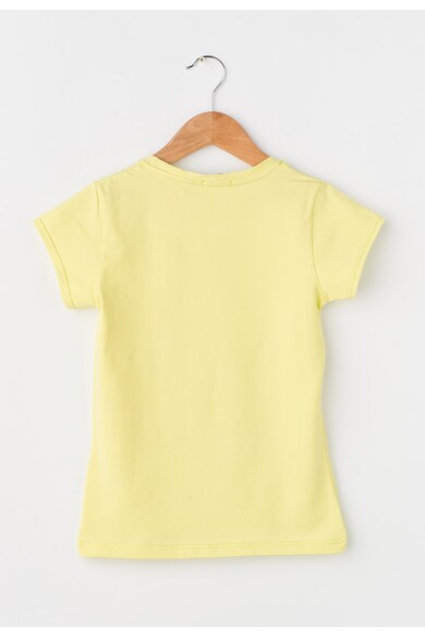 Zee Lane Kids Детска жълта тениска с бляскава щампа Момичета