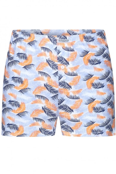 Boxeri barbati Classic 1442-1449 K317 - Albastru/portocaliu - Portocaliu/Albastru