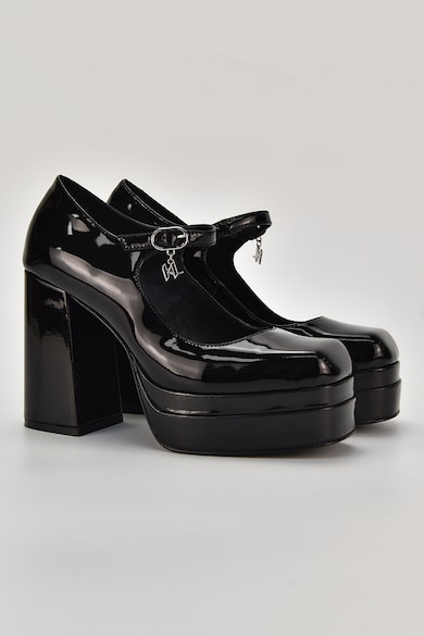 Karl Lagerfeld Кожени обувки Strada с масивен ток Жени