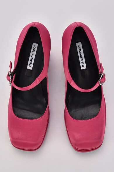 Karl Lagerfeld Сатинирани обувки Strada с масивен ток Жени
