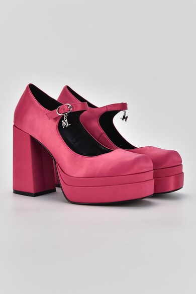 Karl Lagerfeld Strada vastag sarkú szatén hatású cipő női