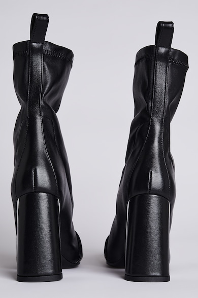 Karl Lagerfeld Vastag sarkú bőr bokacsizma női